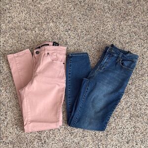 Buffalo David Bitton Women's Skinny Jeans - Pink and Blue